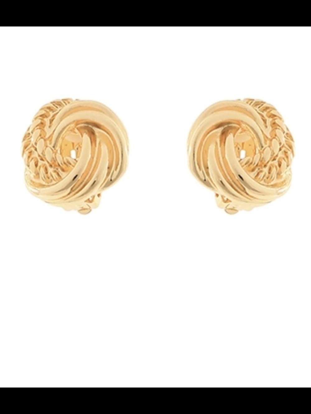 Gold Knot Stud Earrings - Women's Jewelry